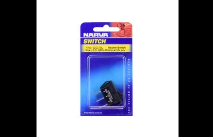 Sml Rect Rocker W/Led Blue Bl1 Narva 62001BL