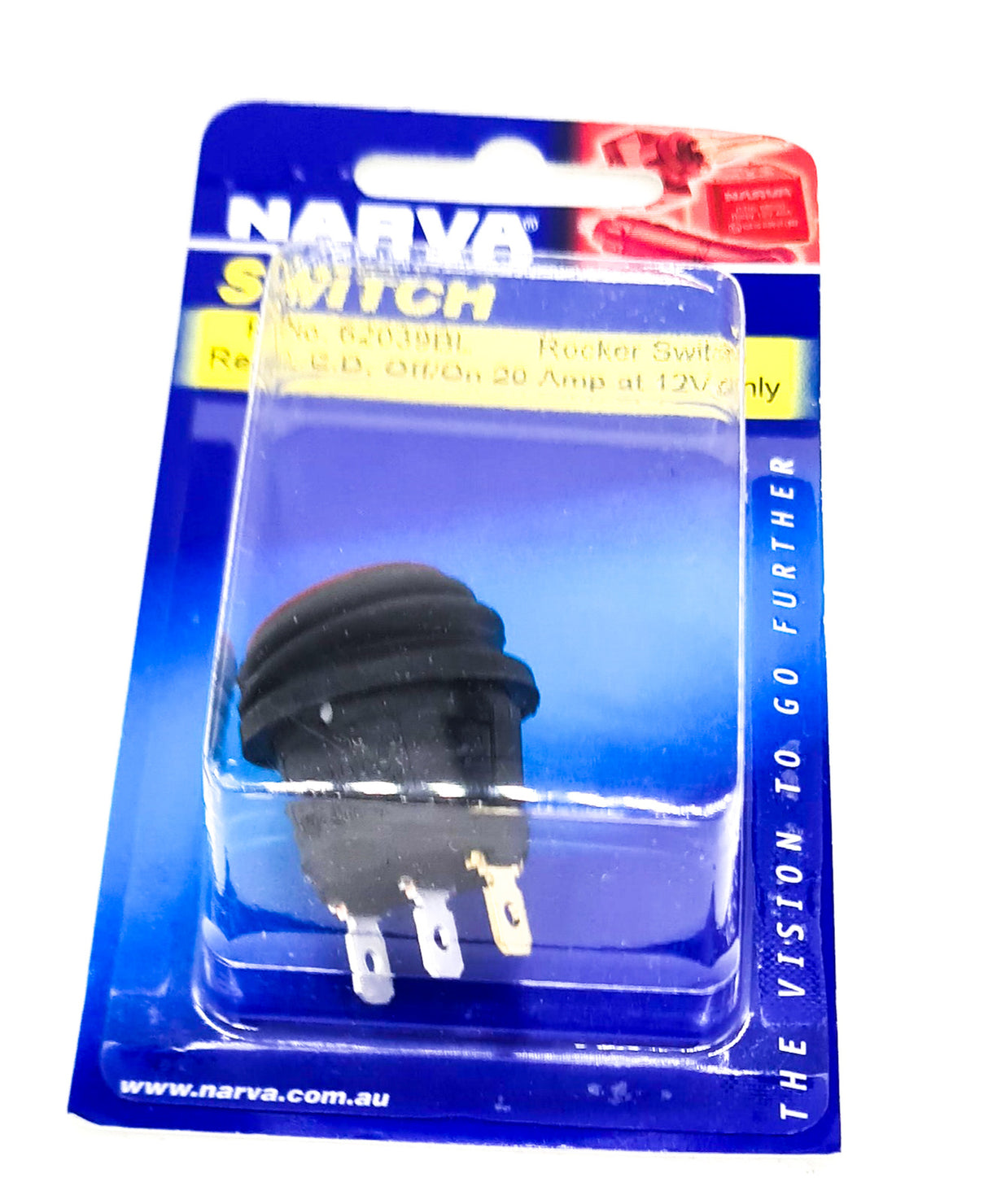 12V Led W/Proof Rocker - Red Narva 62039BL