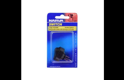 Swtch Rock 30A Spst12V Grn Bl1 Narva 62058BL