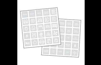 White Sticker Set Suits 4Wd Sw Narva 63175BL