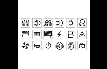 Black Sticker Set Suits 4Wd Sw Narva 63176BL