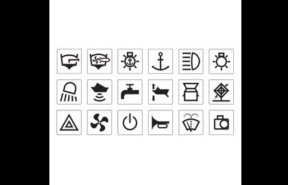 Black Sticker Set - Rv Marine Narva 63178BL