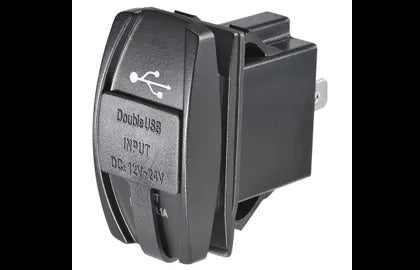Dual Usb Illuminated Socket Narva 63218BL