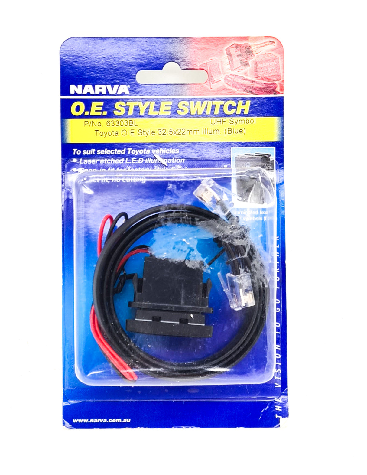 OE Style UHF Radio dash Switch Narva 63303BL for Toyota Prado 150 Landcruiser 200 Rav4 Hilux