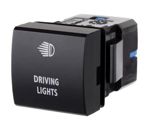 OE Style Driving Lamp Switch 12V Narva 63414BL for Toyota Prado Hiace Rav4 21mm x 21mm