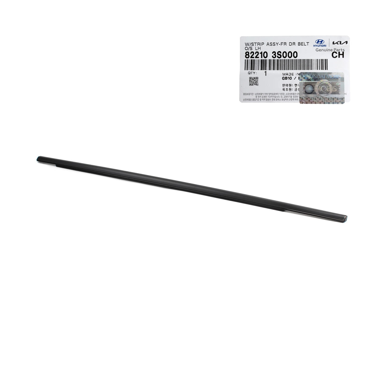 Wstrip Assy-Fr Dr Belt O 822103S000 for Hyundai