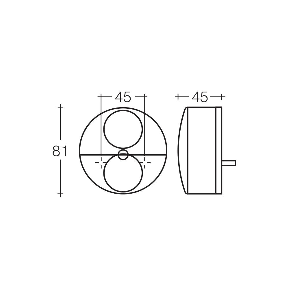 Front Indicator/Park Lamp 80Mm Narva 87280