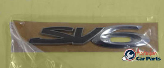Tailgate Emblem Badge suitable for Holden Commodore VE VF SV6 Genuine Wagon & Ute New 92189637