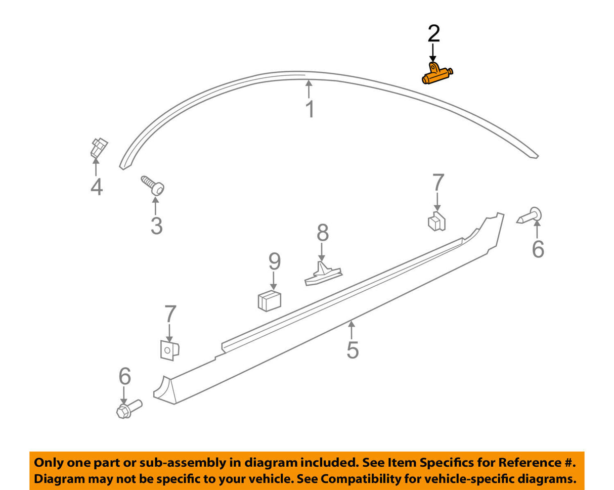 Drip Rail Mould Clips for Holden VE 92207444