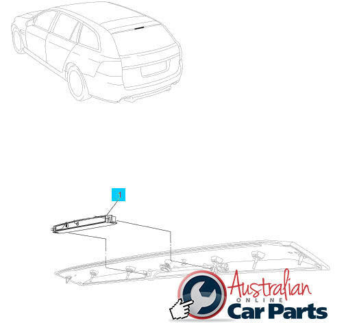 High Mount centre Brake Light LED lamp suitable for Holden Commodore VE Genuine Wagon 92457306
