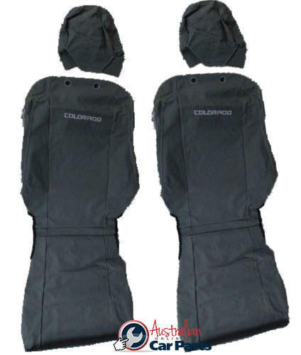 Front Seat Canvas Covers suitable for Holden Colorado RG Genuine New 2012-2018 accessories
