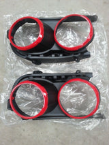 RED HEADLAMP SURROUNDS suitable for Holden TM BARINA GENUINE BRAND NEW Add some bling