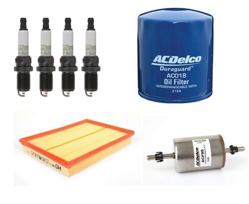 Air Oil Fuel Spark Plugs service Filter Kit ACDelco for HOLDEN TS ASTRA 1998-2006
