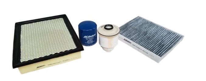 Service Filter Kit Acdelco for Toyota Hilux 2.4l 2.8L 1GDFTV 2GDFTV 2015-on ACK3