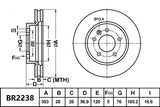 Bendix BR2238 Ultimate Brake Rotor