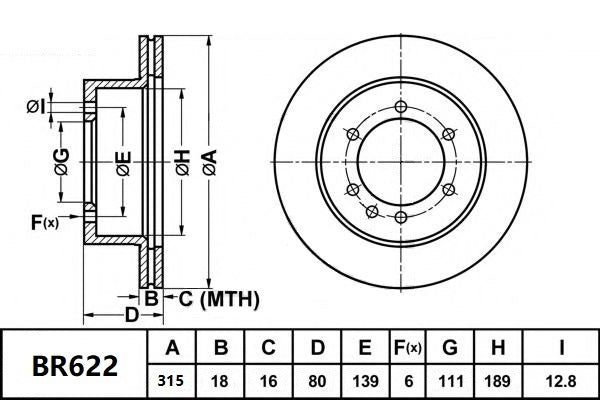 Brake Rotor Rear  Ultimate Slotted & Dimpled Bendix BR622-ULT4WD for Nissan Patrol TY61 GU Y61 Cab Chassis D 4x4 3.0LTD ZD30DDTi