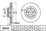 Bendix BR650 Ultimate Brake Rotor