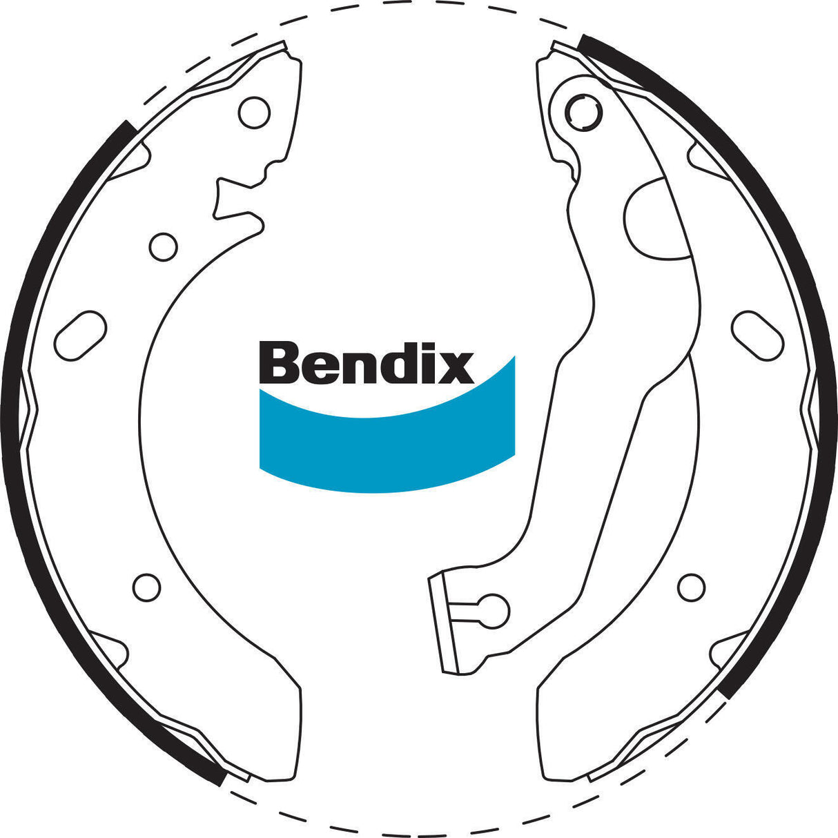 Brake Shoe Set Bendix BS1702 for Hyundai Elantra XD Sedan 2.0LTP G4GC