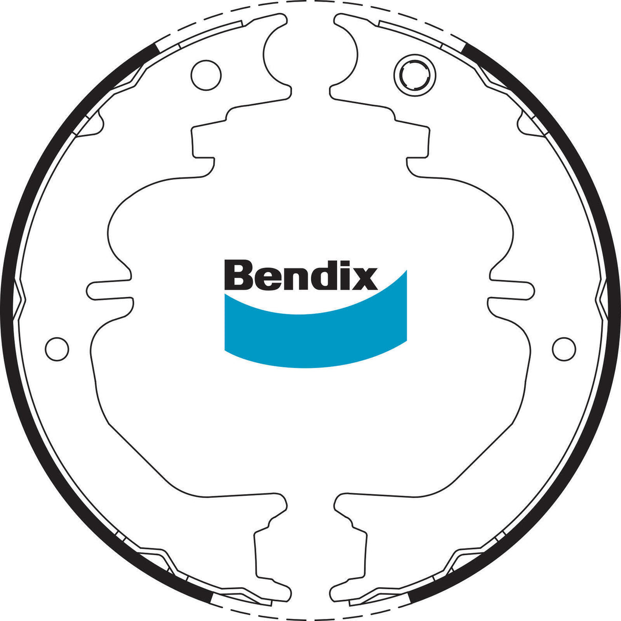 Brake Shoe Set Bendix BS1744 for Toyota Land Cruiser Prado KZJ120 SUV D-4D 3.0LTD 1KZ TE