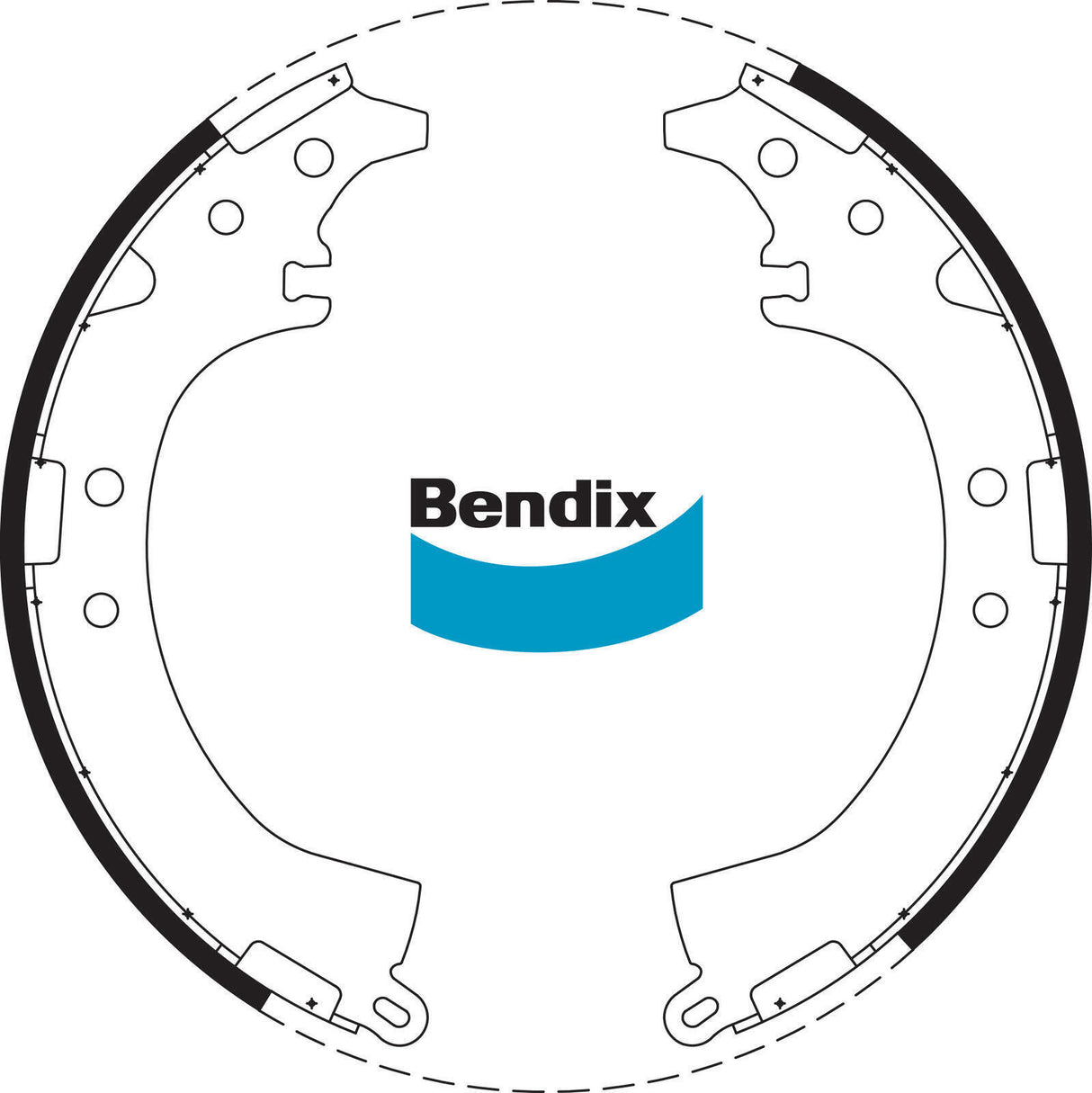 Brake Shoe Set Bendix BS1747 for Daihatsu Terios J100 SUV 1.3 4WD (J100) 1.3LTP HC EJ