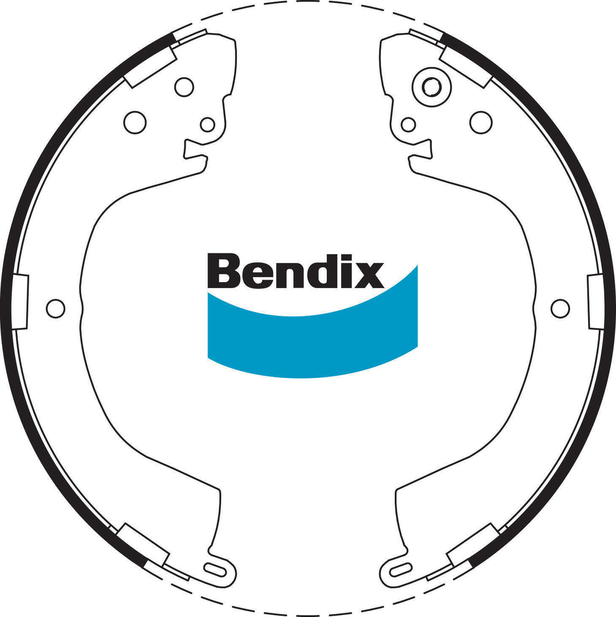 Brake Shoe Set Bendix BS1759 for Mitsubishi Triton MK Ute 4WD 3.0LTP 6G72