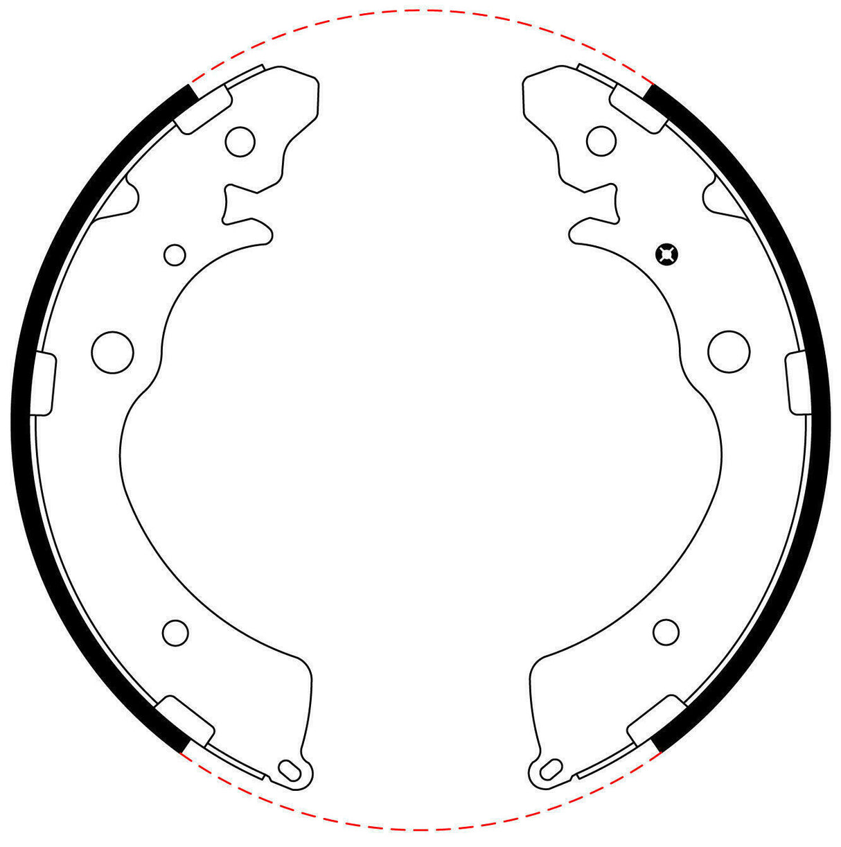 Bendix BS1764 Brake Shoe Set