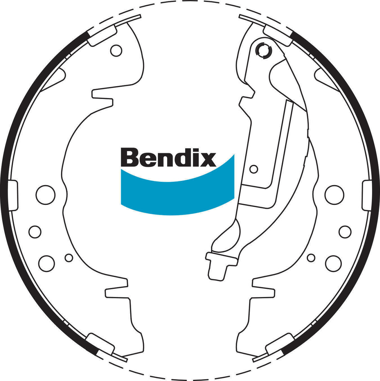 Brake Shoe Set Bendix BS1778 for Hyundai Trajet FO MPV V6 2.7LTP G6BA