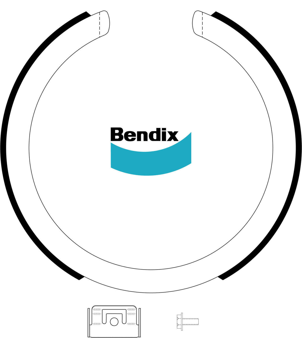 Park Brake Shoe Bendix BS3216 For Ford Falcon Toyota Camry Aurion Holden Crewman