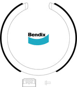 Park Brake Shoe Bendix BS3216 For Ford Falcon Toyota Camry Aurion Holden Crewman