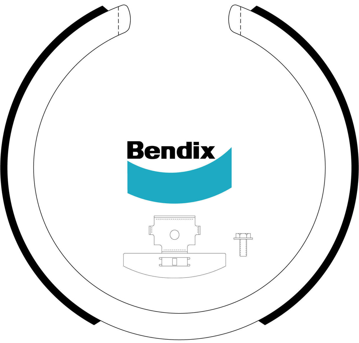 Bendix BS3241 Brake Shoe Set