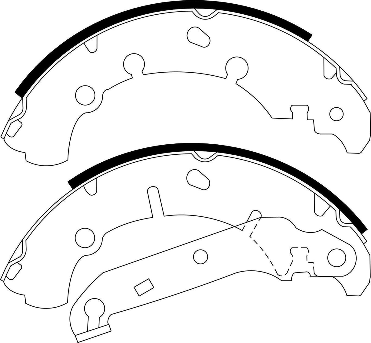 Brake Shoe Set Bendix BS5001 for Ford Fiesta WP WQ Hatchback i 1.6LTP FYJB FYJA