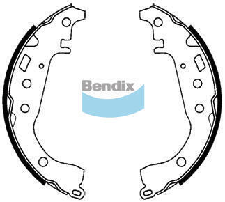 Brake Shoe Set Bendix BS5004 for Toyota Yaris NCP131 Hatchback 1.5 1.5LTP 1NZ FE