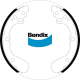 Brake Shoe Set Bendix BS5006 for Kia Rio BC Sedan 1.5 1.5LTP A5D