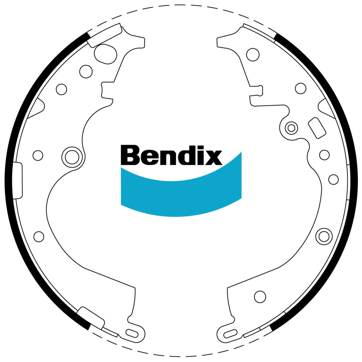 Brake Shoe Set Bendix BS5007 for Toyota HiAce KDH201 KDH221 Van D 3.0LTD 1KD FTV