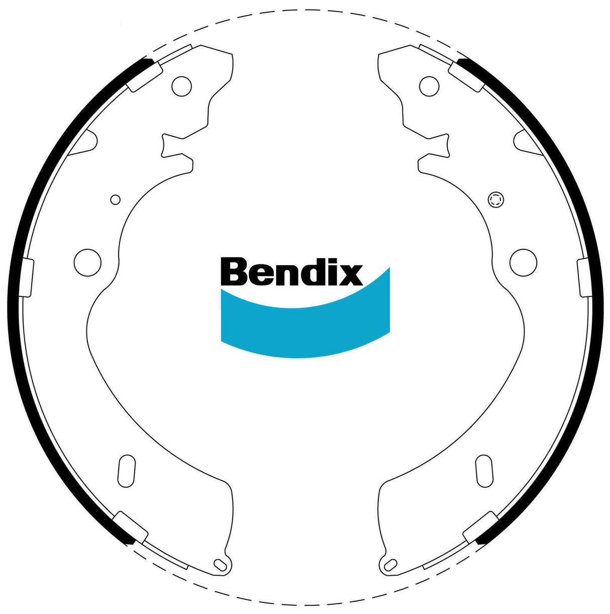 Brake Shoe Set Bendix BS5010 for Holden Rodeo RA Ute TD 4x4 (TFS77) 3.0LTD 4JH1 TC