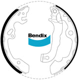 Brake Shoe Set Bendix BS5012 for Honda Jazz GE Hatchback 1.5 i-VTEC 1.5LTP L15A7 L15A3