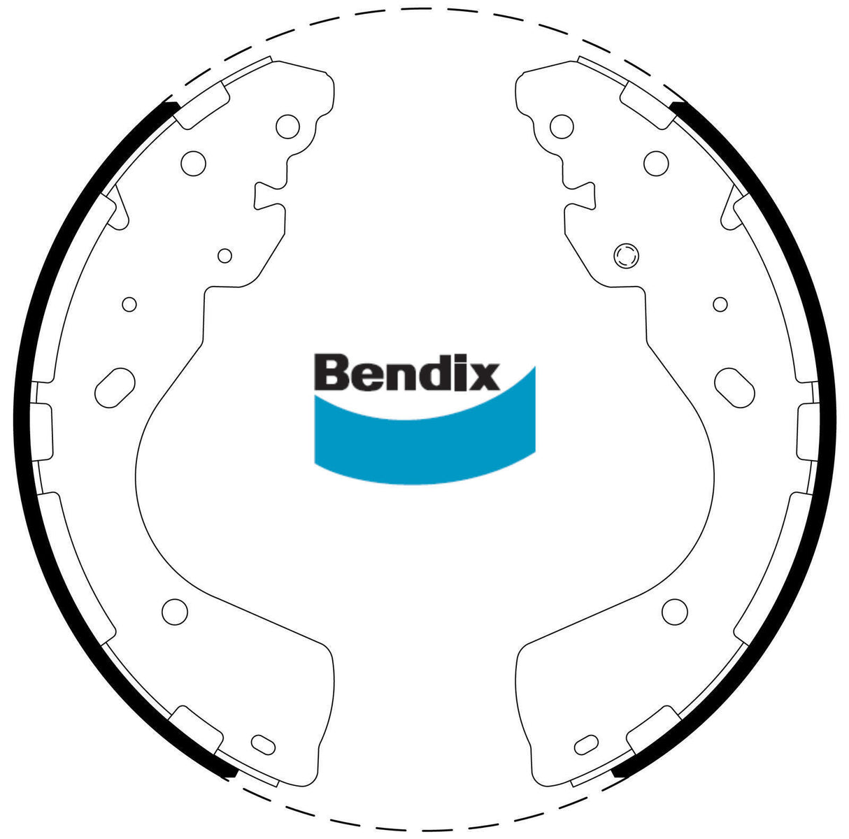 Brake Shoe Set Bendix BS5021 for Ford Ranger PX Ute TDdi 2.2LTD P4 AT