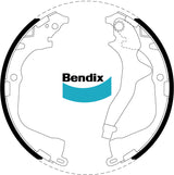 Brake Shoe Set Bendix BS5059 for Volkswagen Amarok S1B Cab Chassis TSI 2.0LTP CFPA