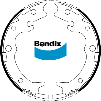 Brake Shoe Set Bendix BS5256 for Honda CR-V RD SUV Vtec 4WD (RD7) 2.4LTP K24A1