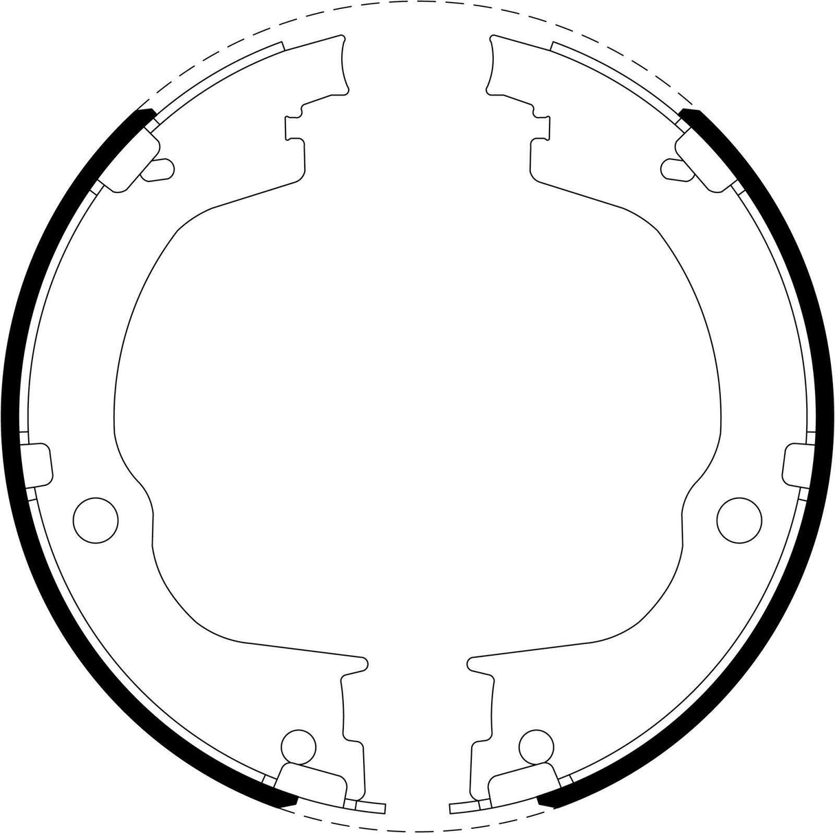 Bendix BS5258 Brake Shoe Set