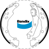 Brake Shoe Set Bendix BS5263 for Jeep Grand Cherokee WK WK2 SUV 5.7 V8 4x4 5.7LTP EZH