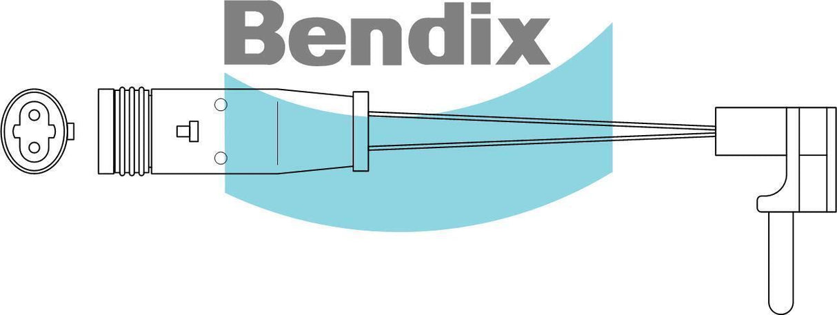 Brake Pads Wear Sensor Bendix BWS1030 for Mercedes Benz C-Class W203 Sedan C200 Kompressor (203.042) 1.8LTP M271.940