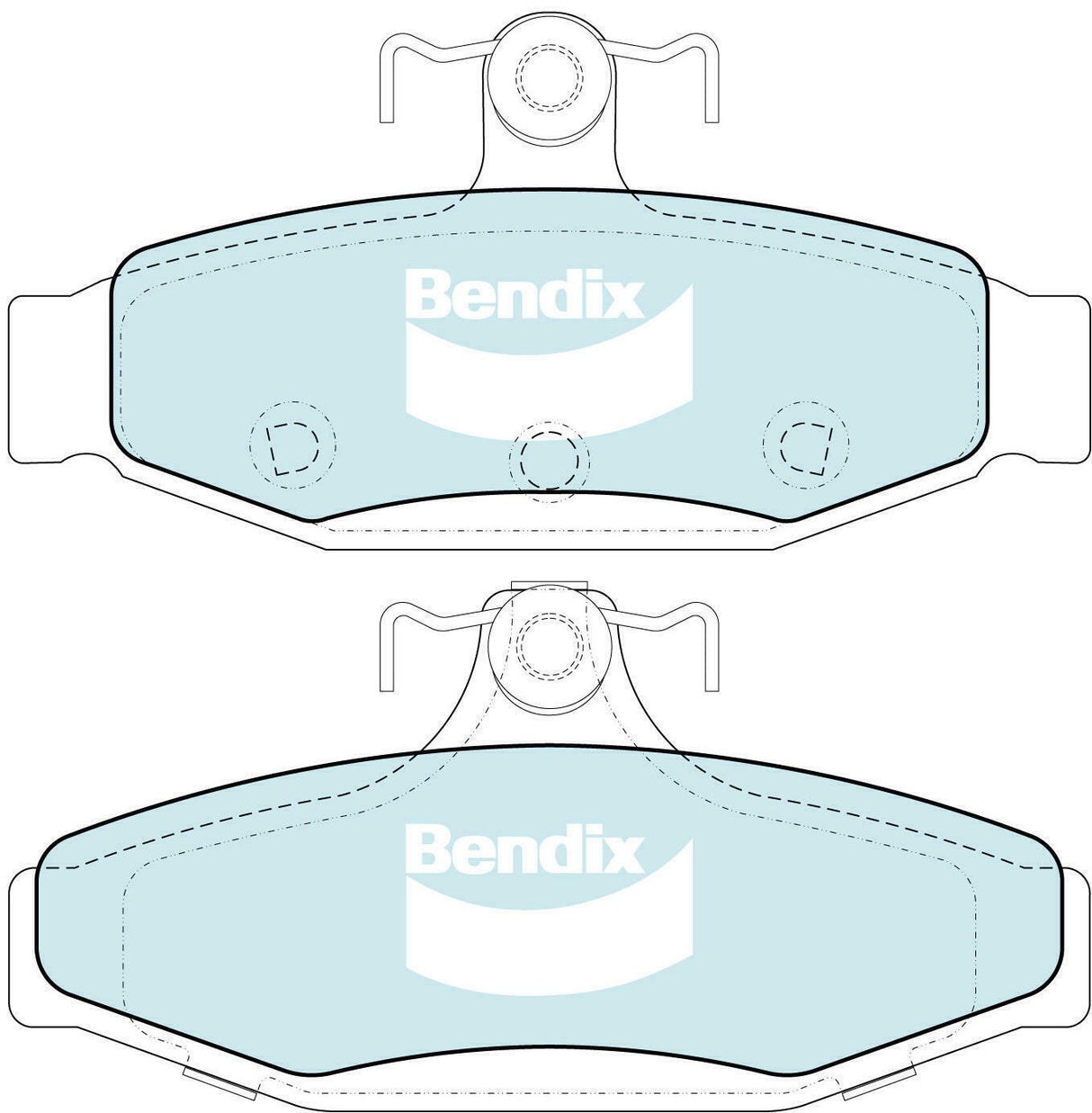 Brake Pads H/Duty Front Bendix DB1108HD for Ford Falcon AU Ute i 4.0LTP YTR