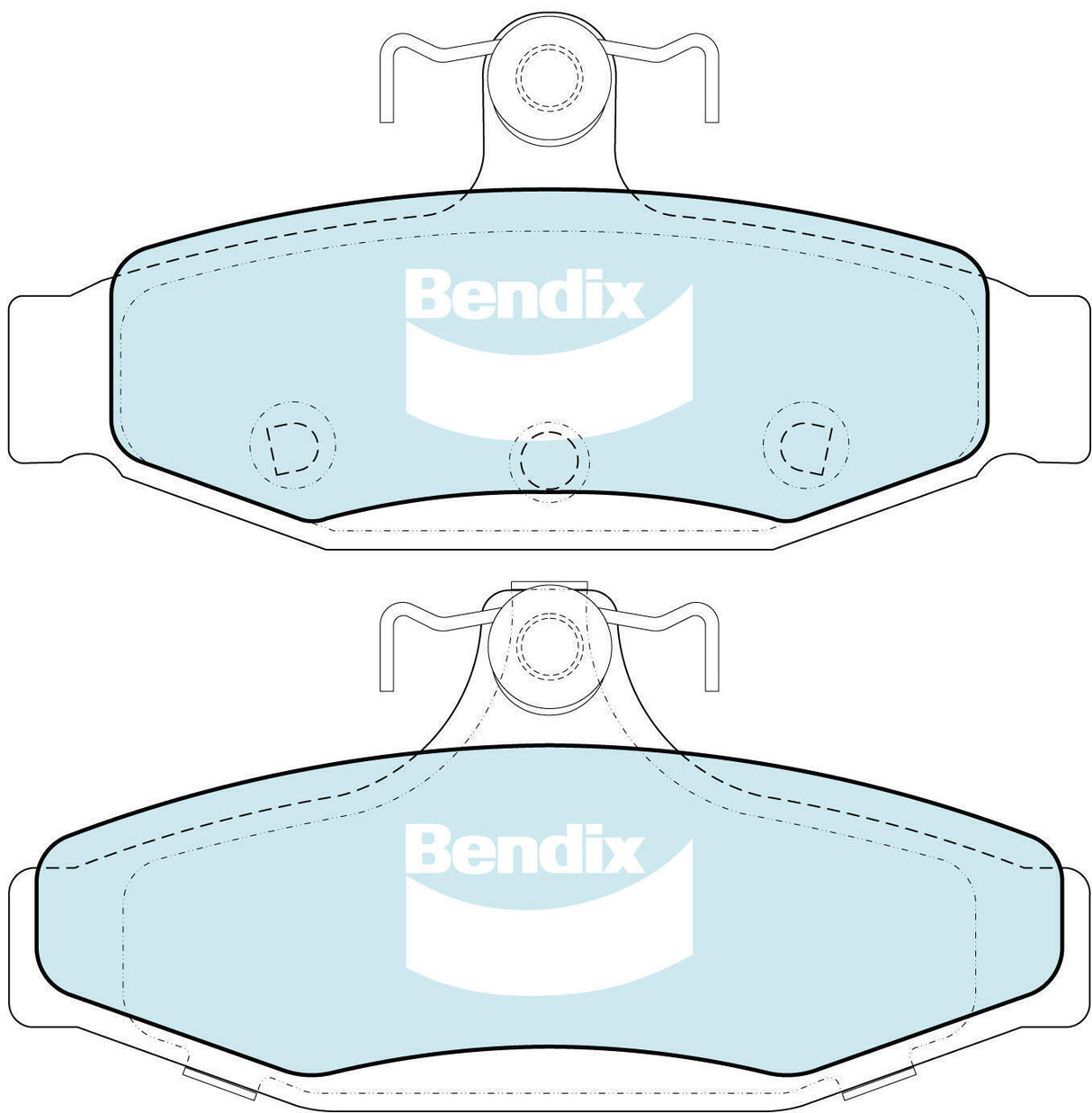 Brake Pads H/Duty Front Bendix DB1108HD for Ford Falcon AU Ute i 4.0LTP YTR
