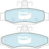 Brake Pads H/Duty Front Bendix DB1108HD for Ford Falcon AU Wagon LPG 4.0LTP YTR