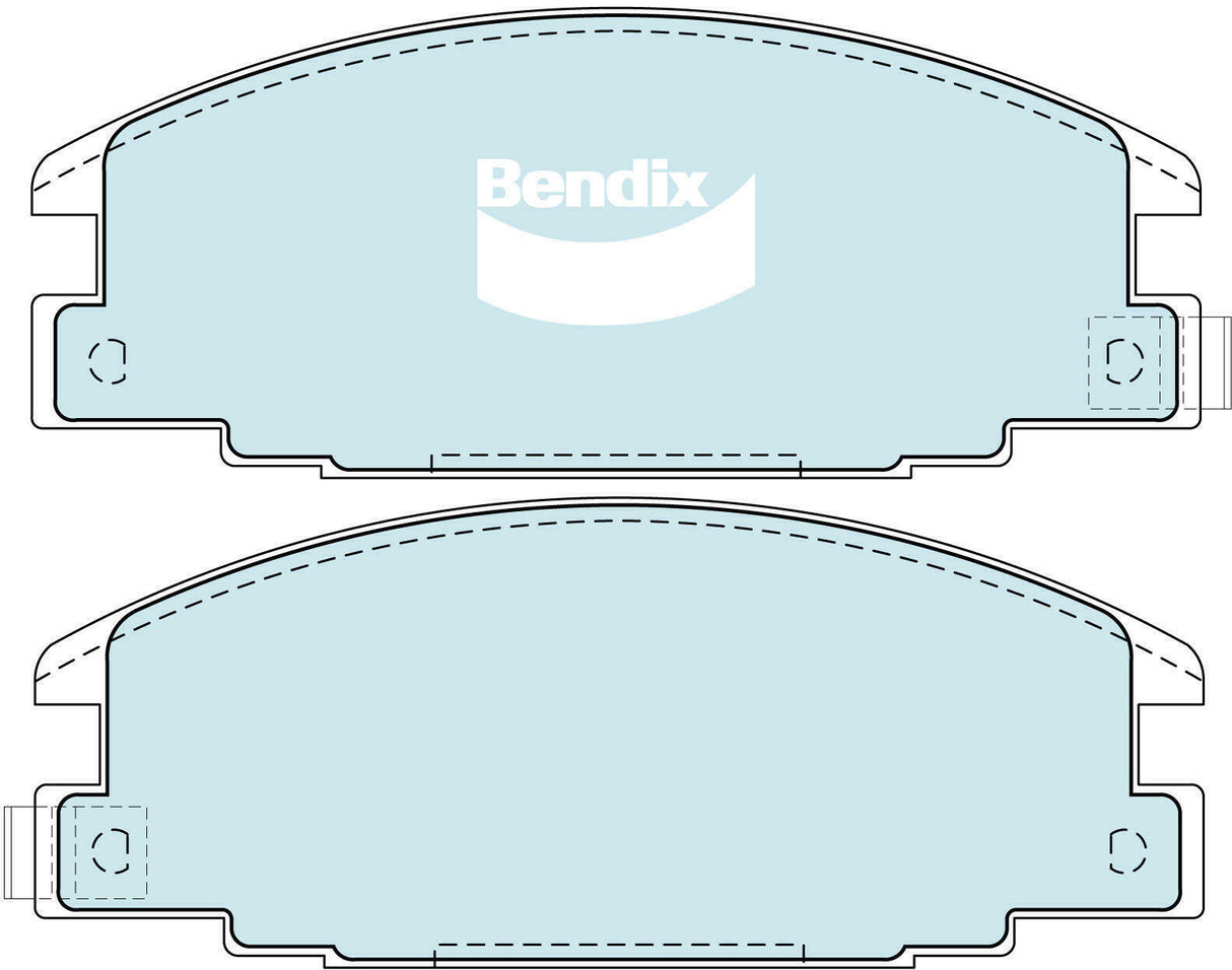 Brake Pads 4WD/SUV Front Bendix DB11164WD for Holden Rodeo TF Cab Chassis 2.8 TD 4x4 (TFS55) 2.8LTD 4JB1 T