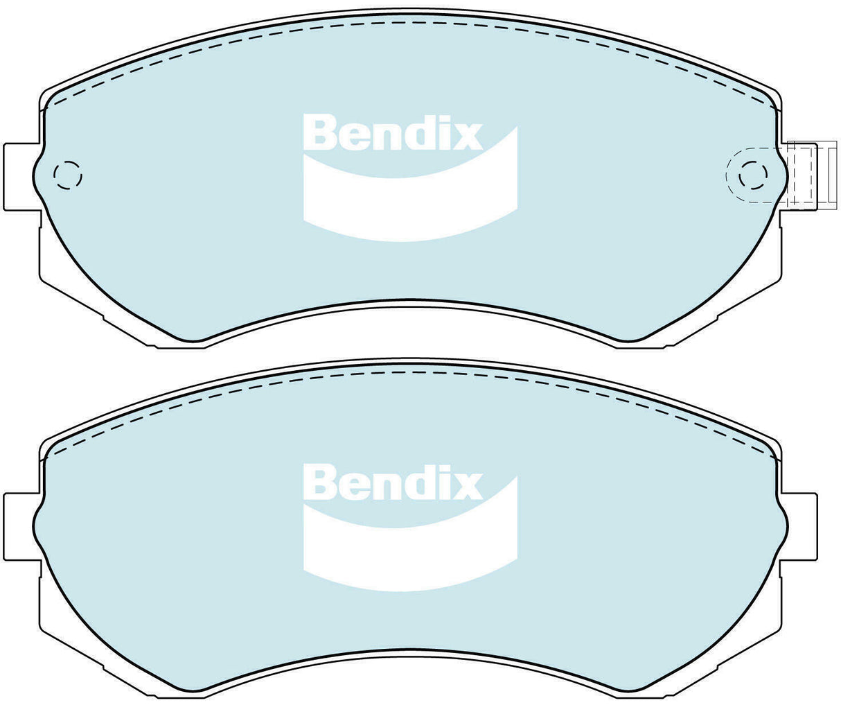 Brake Pads H/Duty Front Bendix DB1148HD for Nissan Patrol Y61 GR  GU Station WagondTi 3.0LTD ZD30DDTi