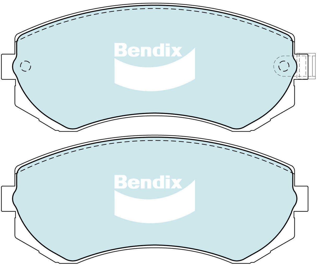 Brake Pads H/Duty Front Bendix DB1148HD for Nissan Patrol Y61 GR  GU Station Wagon D 4x4 4.2LTD TD42