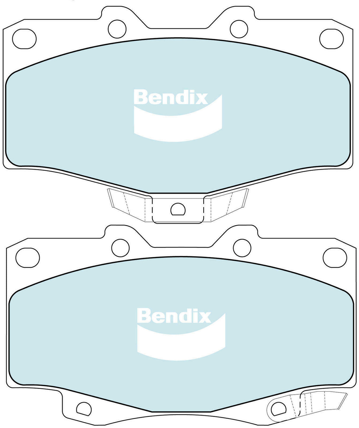 Brake Pads 4WD/SUV Front Bendix DB11494WD for Toyota Hilux VZN167 VZN172 Ute 3.4 4WD 3.4LTP 5VZ FE