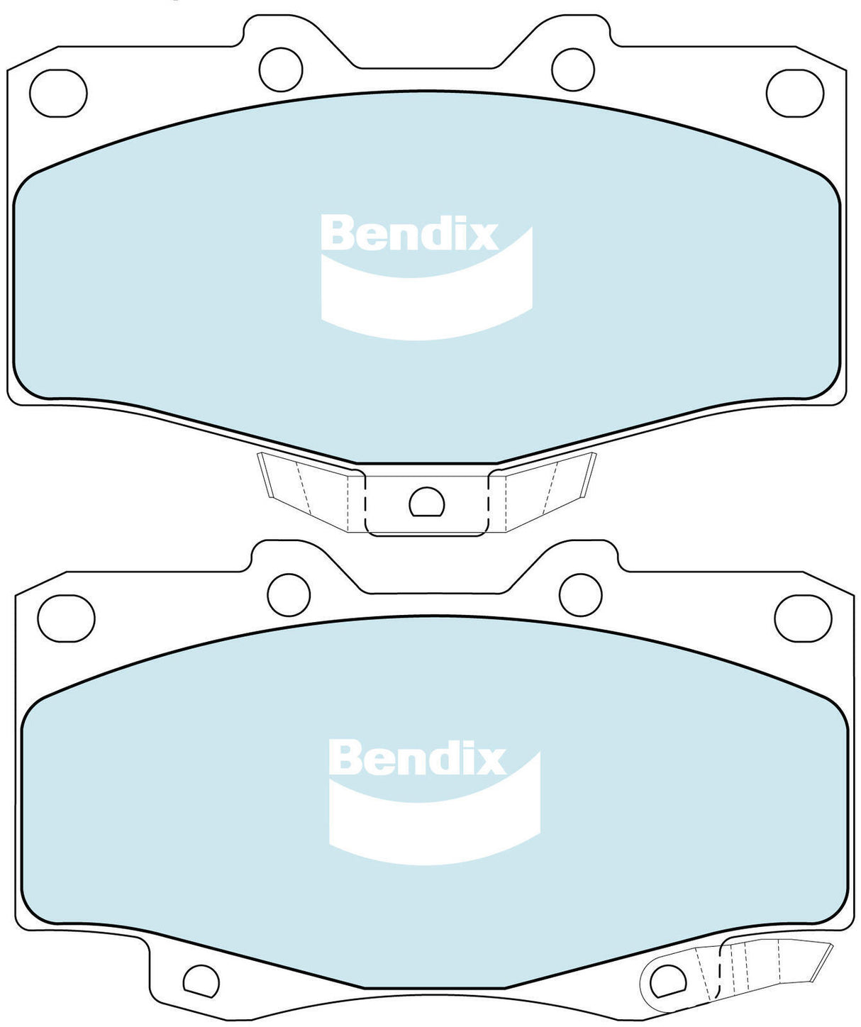 Brake Pads 4WD/SUV Front Bendix DB11494WD for Toyota Hilux VZN167 VZN172 Ute 3.4 4WD 3.4LTP 5VZ FE